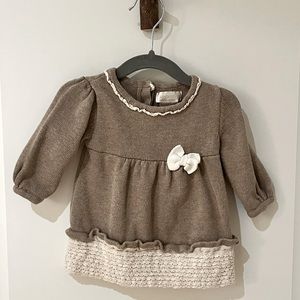 Savannah sweater dress 0-3 months (runs big)